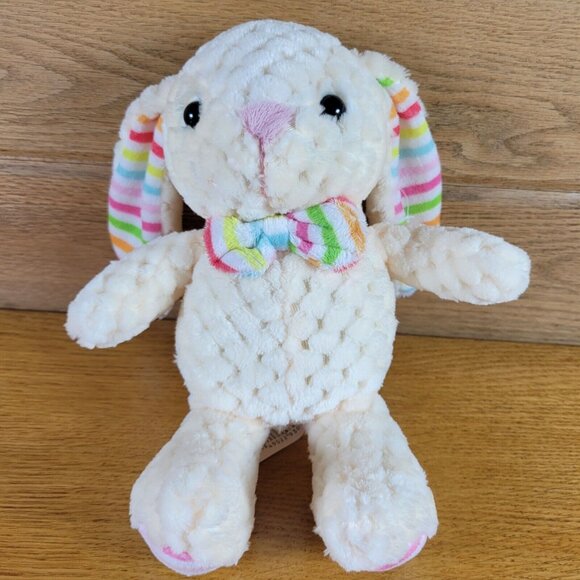 Plush Stuffed Bunny Rabbits Lot of 8 Various Sizes Colors Makers Fluffy Soft - Picture 10 of 14